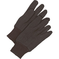 Classic Jersey Gloves, One Size, Brown, Unlined, Knit Wrist Helyx Safety & Industrial Supplies