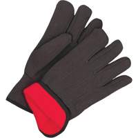 Classic Jersey Gloves, One Size, Black, Red Fleece, Slip-On Helyx Safety & Industrial Supplies