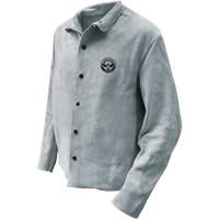 Welder Jacket, Leather, 2X-Large, Grey Helyx Safety & Industrial Supplies