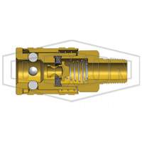 Coupleur pneumatique manuel ARO de s&eacute;rie M, 1/4" Helyx Safety & Industrial Supplies