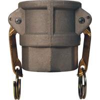 Coupleur &agrave; came et cannelure Global, Aluminium, Type D, 2", NPT femelle, 250 PSI Helyx Safety & Industrial Supplies