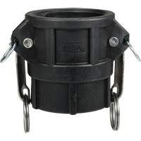 Coupleur &agrave; came et cannelure, Polypropyl&egrave;ne, Type D, 3", NPT femelle, 60 PSI Helyx Safety & Industrial Supplies