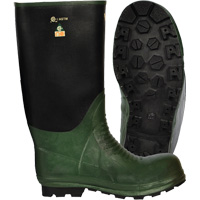 Bottes Journeyman, Caoutchouc, Embout Acier, Pointure 8, Semelle R&eacute;sistant aux perforations Helyx Safety & Industrial Supplies