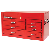 Coffre sup&eacute;rieur de s&eacute;rie PRO+, 42" la, 9 tiroirs, Rouge Helyx Safety & Industrial Supplies