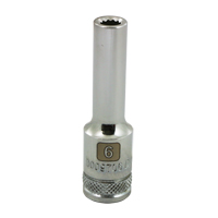 Douille m&eacute;trique, 6 mm, Prise 3/8", 12 pans, Profond Helyx Safety & Industrial Supplies