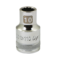Douille m&eacute;trique, 10 mm, Prise 1/2", 12 pans Helyx Safety & Industrial Supplies