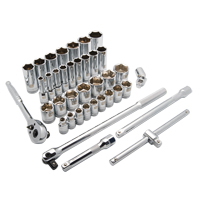 Jeu de douilles SAE, 38 Mcx, Prise de 1/2", Profond Helyx Safety & Industrial Supplies