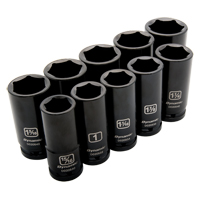 Jeu de douilles SAE, 10 Mcx, Chocs, Prise de 3/4", Profond Helyx Safety & Industrial Supplies