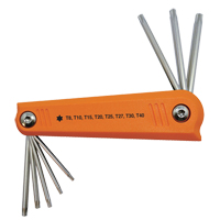 Jeu de cl&eacute;s hexagonales repliables, 8 mcx, Torx Helyx Safety & Industrial Supplies