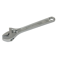 Adjustable Wrench, 12" L, 1-1/2" Max Width, Chrome Helyx Safety & Industrial Supplies