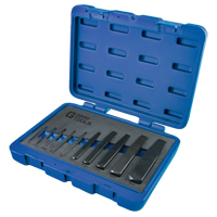 Screw Extractor Set, Carbide/Chromium Steel/High Speed Cobalt/High Speed Steel, 10 Pieces Helyx Safety & Industrial Supplies