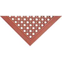 Tapis de s&eacute;rie Competitor, &agrave; fentes, 3' x 5' x 7/8", Orange, Caoutchouc naturel Helyx Safety & Industrial Supplies