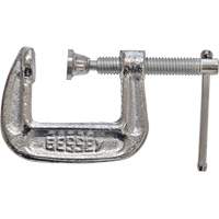 Serre-joint en C de s&eacute;rie l&eacute;g&egrave;re, Capacit&eacute; de 1" (25 mm), Profondeur de gorge de 1" (25 mm) Helyx Safety & Industrial Supplies