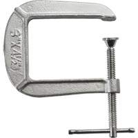 Serre-joint en C de s&eacute;rie l&eacute;g&egrave;re, Capacit&eacute; de 3" (76 mm), Profondeur de gorge de 4-1/2" (114 mm) Helyx Safety & Industrial Supplies