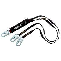 PRO Shock-Absorbing Lanyard, 6', Snap Hook Center, Snap Hook Leg Ends, Kevlar&reg; Helyx Safety & Industrial Supplies