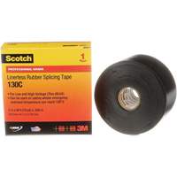Ruban d'&eacute;pissage sans support en caoutchouc de calibre professionnel Scotch, 50,8 mm (2") la x 9 m (30') lo, 30 mils, Noir Helyx Safety & Industrial Supplies