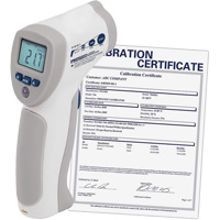 Food Service Infrared Thermometer with Calibration Certificate, -4°- 392° F ( -20° - 200° C )/-58°- 4° F ( -50° - -20° C ), 8:1, Fixed Emmissivity Helyx Safety & Industrial Supplies