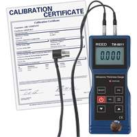 Jauge d'&eacute;paisseur avec certificat de calibration, Affichage Num&eacute;rique, Ultrason, gamme de 0,05" to 7,9" (1,5 mm to 200 mm) Helyx Safety & Industrial Supplies