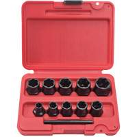 Jeu de douilles d'extraction de boulons PROTO, 10 Mcx, Prise de 1/4" Helyx Safety & Industrial Supplies