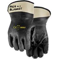 Pigs in a Blanket Coated Gloves, One Size, PVC/Nitrile Coating Helyx Safety & Industrial Supplies