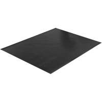 Tapis &agrave; nervures larges, Couloir, 4' x 75' x 1/8", Noir Helyx Safety & Industrial Supplies