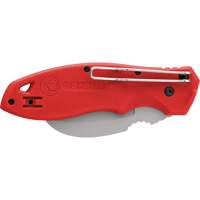 FastBack Hawk Bill Folding Knife, 2-1/4" Blade, Stainless Steel Blade, Plastic Handle Helyx Safety & Industrial Supplies