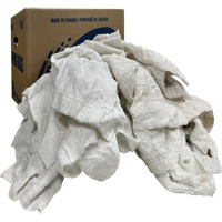 Boîte de chiffons d'essuyage, Tissu &eacute;ponge, Blanc, 10 lb Helyx Safety & Industrial Supplies