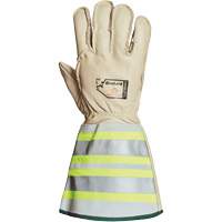 Gants de monteur de lignes pour lhiver avec bandes r&eacute;fl&eacute;chissantes 6" Endura, Moyen, Paume en Cuir de cheval, Doublure en Thinsulate Helyx Safety & Industrial Supplies