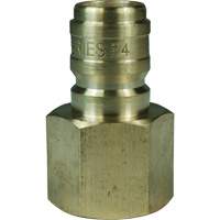 Bouchon d'interconnecteur &agrave; passage direct DQC de s&eacute;rie E, Laiton, 3/4", NPTF femelle, 1700 PSI Helyx Safety & Industrial Supplies