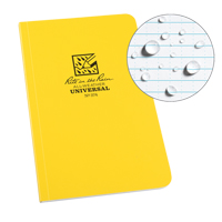 Field-Flex Bound Book, Soft Cover, Yellow, 128 Pages, 4-5/8" W x 7-1/4" L Helyx Safety & Industrial Supplies