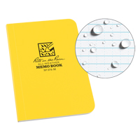 Memo Book, Soft Cover, Yellow, 112 Pages, 3-1/2" W x 5" L Helyx Safety & Industrial Supplies