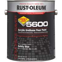 Peinture d'acrylique pour plancher Concrete Saver 5600 System, 1 gal., &agrave; l'eau, Brillant, Bleu Helyx Safety & Industrial Supplies