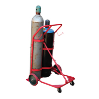 Chariot pour bouteilles, Roues Caoutchouc moul&eacute;, Base de 25-1/2"la x 7"lo, 350 lb Helyx Safety & Industrial Supplies