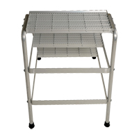 Aluminum Step Stand, 3 Steps, 34-9/16" x 22-13/16" x 30" High Helyx Safety & Industrial Supplies