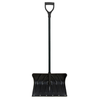Poly Snow Shovel with Steel Wear Strip, Polypropylene Blade, 19-3/4" Wide, D-Grip Handle, Wearstrip Included Helyx Safety & Industrial Supplies