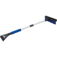 Snow Brush, Telescopic, Polypropylene Blade, 32-1/2" Long, Blue Helyx Safety & Industrial Supplies