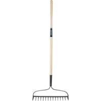 Heavy-Duty Bow Rake, Wood Handle, 58" L, 15" Blade, 15 Tines Helyx Safety & Industrial Supplies