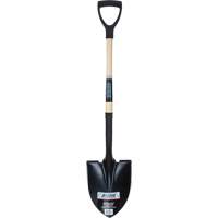 Round Point Shovel, Tempered Steel Blade, Hardwood, D-Grip Handle Helyx Safety & Industrial Supplies