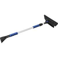 Snow Brush, Telescopic, EVA Foam Blade, 48" Long, Black/Blue Helyx Safety & Industrial Supplies