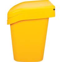 Bacs d'entreposage pour sel & sable, Avec Moraillon, 21" x 27" x 26", 4,24 pi³, Jaune Helyx Safety & Industrial Supplies