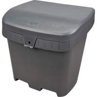 Salt & Sand Storage Bins, With Hasp, 21" x 27" x 26", 4.24 cu. ft., Grey Helyx Safety & Industrial Supplies