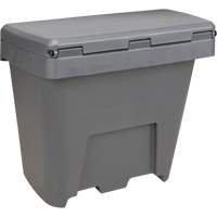 Salt & Sand Storage Bins, With Hasp, 21" x 27" x 26", 4.24 cu. ft., Grey Helyx Safety & Industrial Supplies
