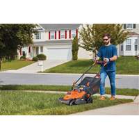 Lawn Mower with Comfort Grip Handle, Push Walk-Behind, Electric, 15" Cutting Width Helyx Safety & Industrial Supplies