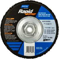 Disques &agrave; moyeu d&eacute;port&eacute; non tiss&eacute;s pour d&eacute;capage rapide Bear-Tex, 7" dia., Grain Extra grossier, Carbure de silicium Helyx Safety & Industrial Supplies