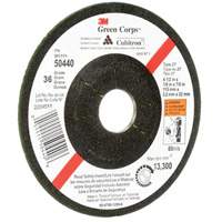 Green Corps Flexible Grinding Wheel, 4-1/2" x 1/8", 7/8" Arbor, Ceramic, Type 27 Helyx Safety & Industrial Supplies