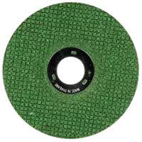 Green Corps Flexible Grinding Wheel, 4-1/2" x 1/8", 7/8" Arbor, Ceramic, Type 27 Helyx Safety & Industrial Supplies