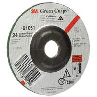 Green Corps Flexible Grinding Wheel, 5" x 1/4", 7/8" Arbor, Ceramic, Type 1 Helyx Safety & Industrial Supplies