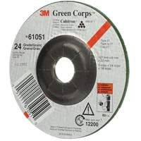 Green Corps Flexible Grinding Wheel, 5" x 1/4", 7/8" Arbor, Ceramic, Type 1 Helyx Safety & Industrial Supplies