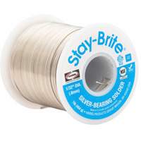 M&eacute;taux d'apport Stay-Brite, Sans plomb, 96 % d'&eacute;tain, 4 % d'argent, &acirc;me Plein, dia. 0,125" Helyx Safety & Industrial Supplies