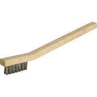 Petites brosses industrielles de nettoyage, Acier inoxydable, 3 x 7 rangs de fils, Longueur 7-3/4" Helyx Safety & Industrial Supplies